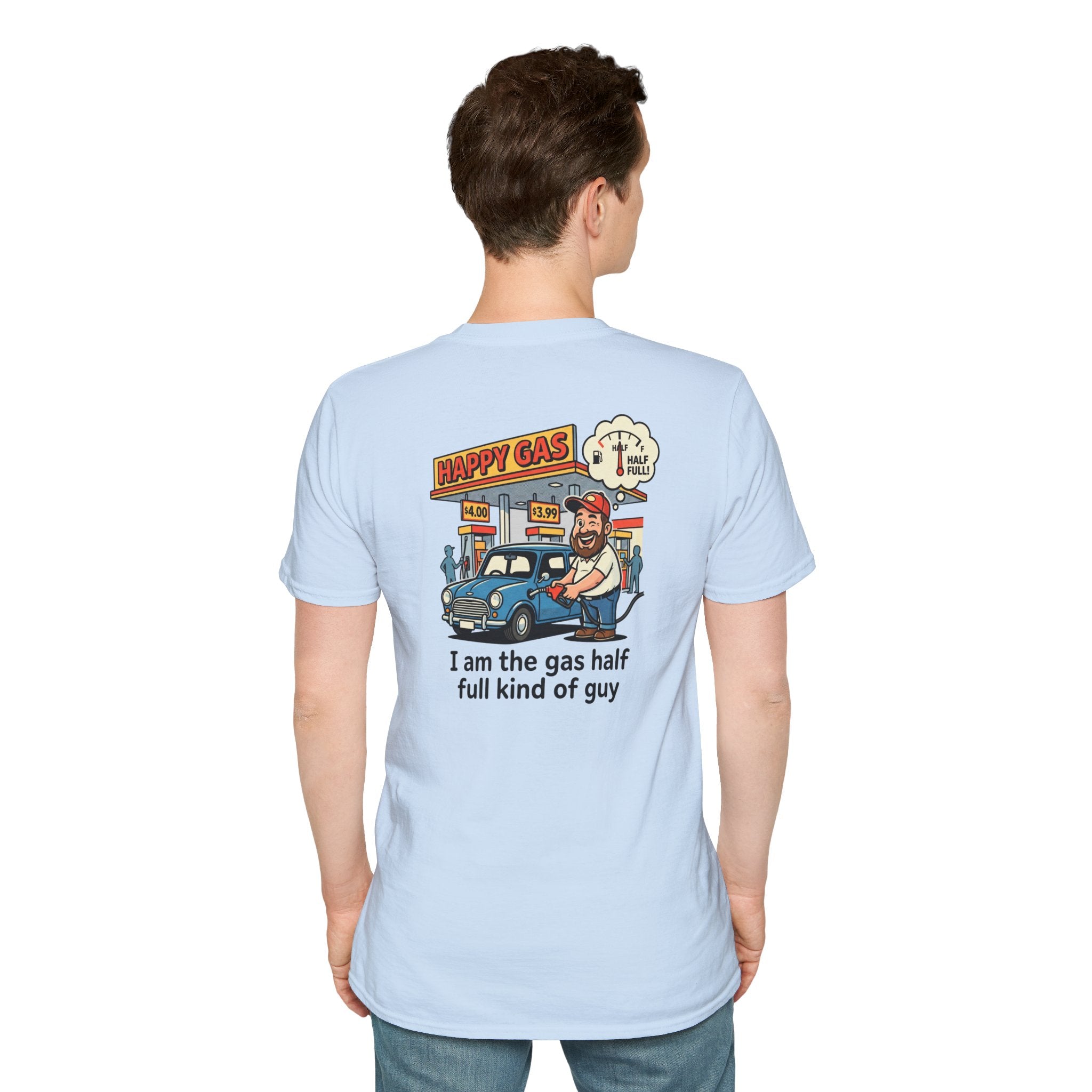 Glass half full T-shirt - Back design
