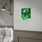 Spray Paint Art Green Cosmic Pyramids Poster