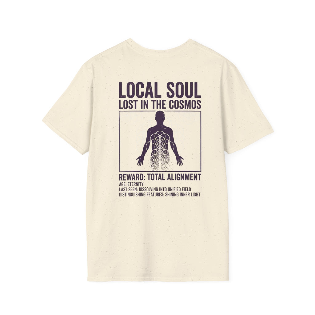 Lost Soul White Tee — Minimal Everyday T-Shirt (back print only)