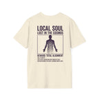 Lost Soul White Tee — Minimal Everyday T-Shirt (back print only)