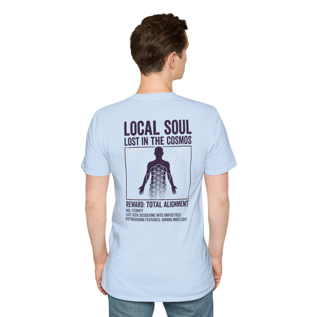 Lost Soul White Tee — Minimal Everyday T-Shirt (back print only)
