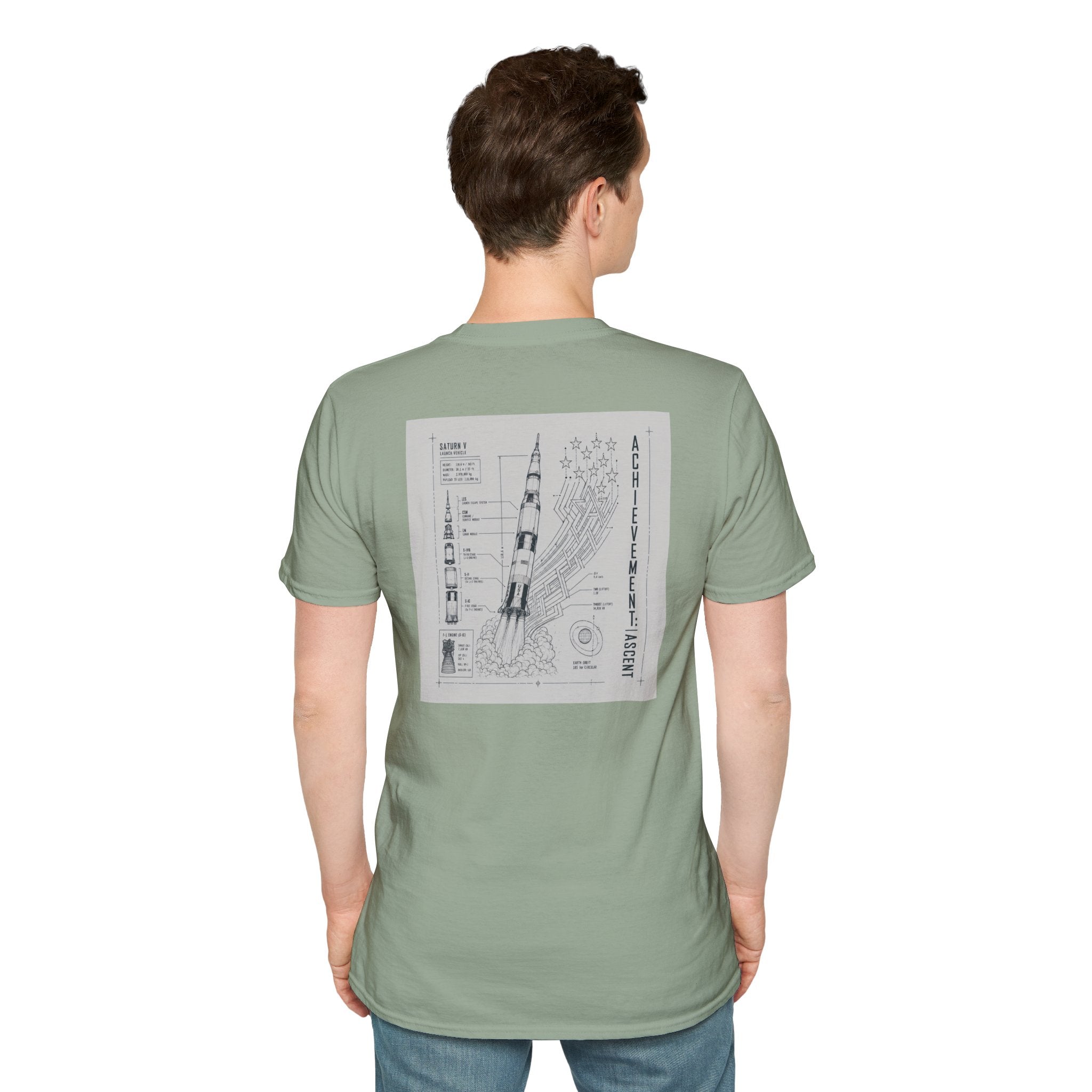 Rocket Blue print T-Shirt