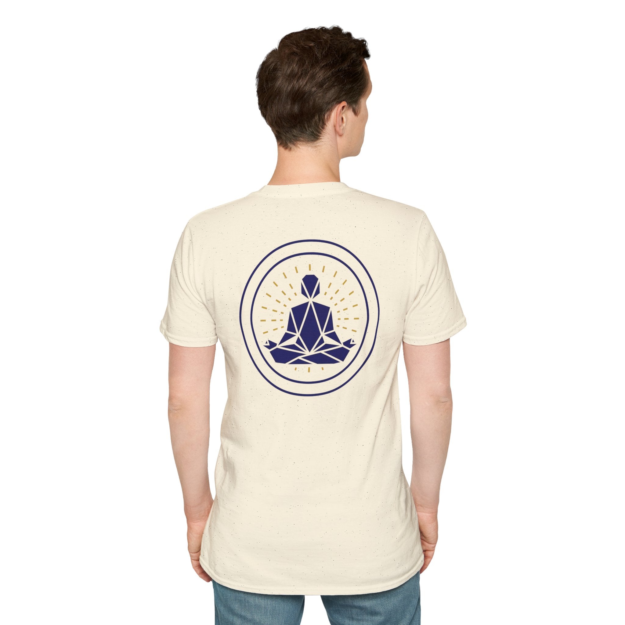 Blue Meditating Yogi Back Only Design