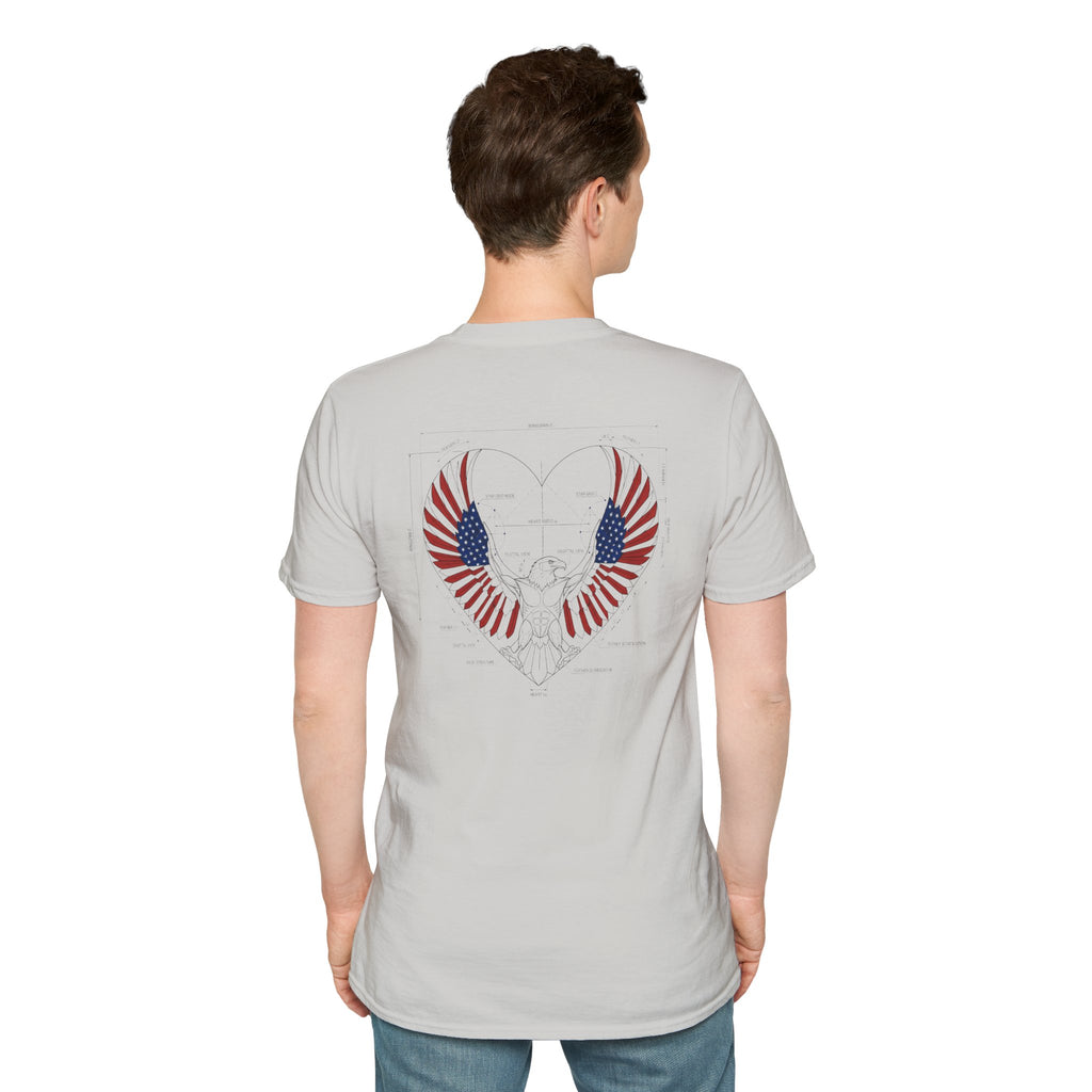 American Eagle blueprint style Tee