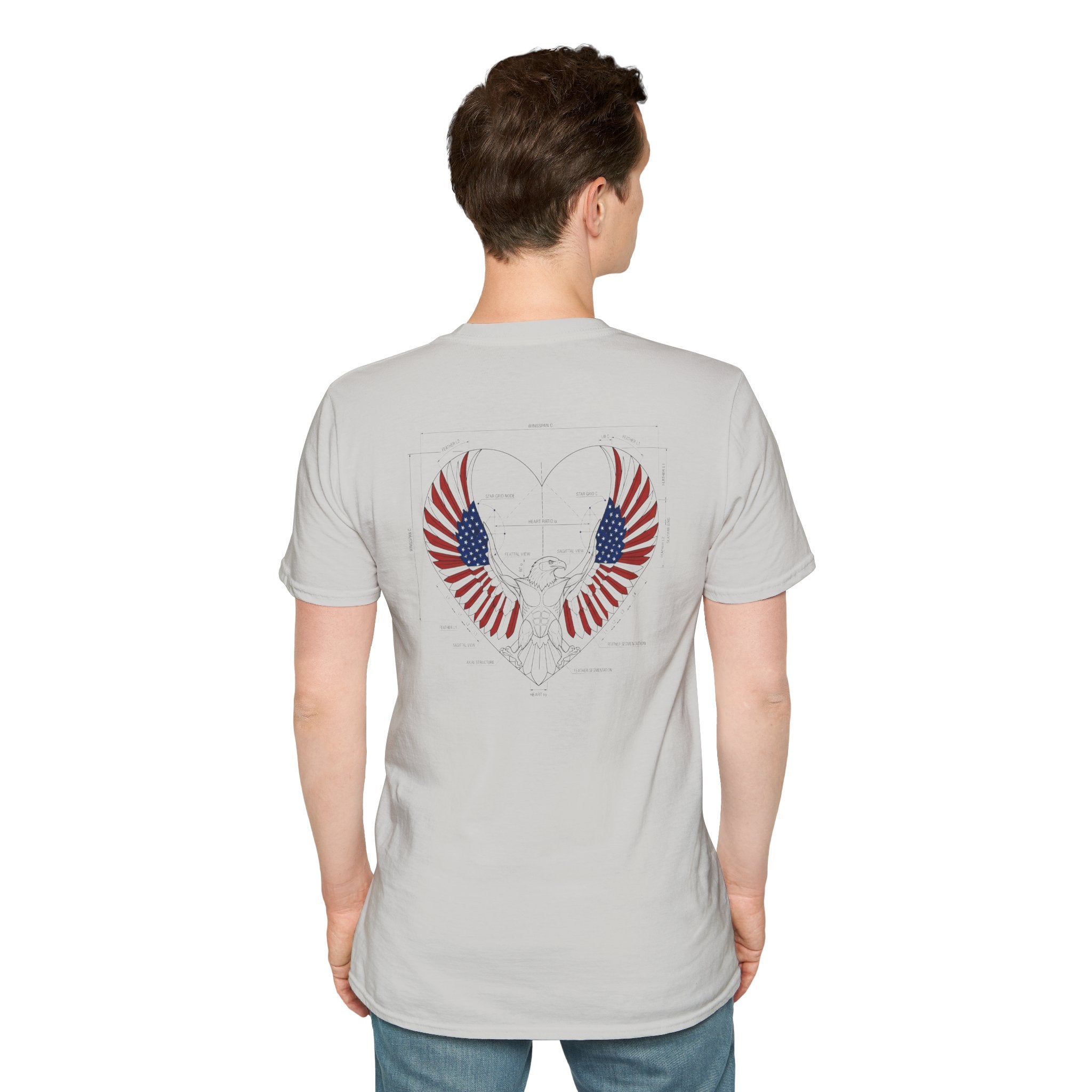 American Eagle blueprint style Tee