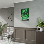 Spray Paint Art Green Cosmic Pyramids Poster