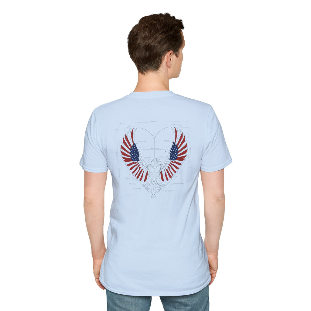 American Eagle blueprint style Tee
