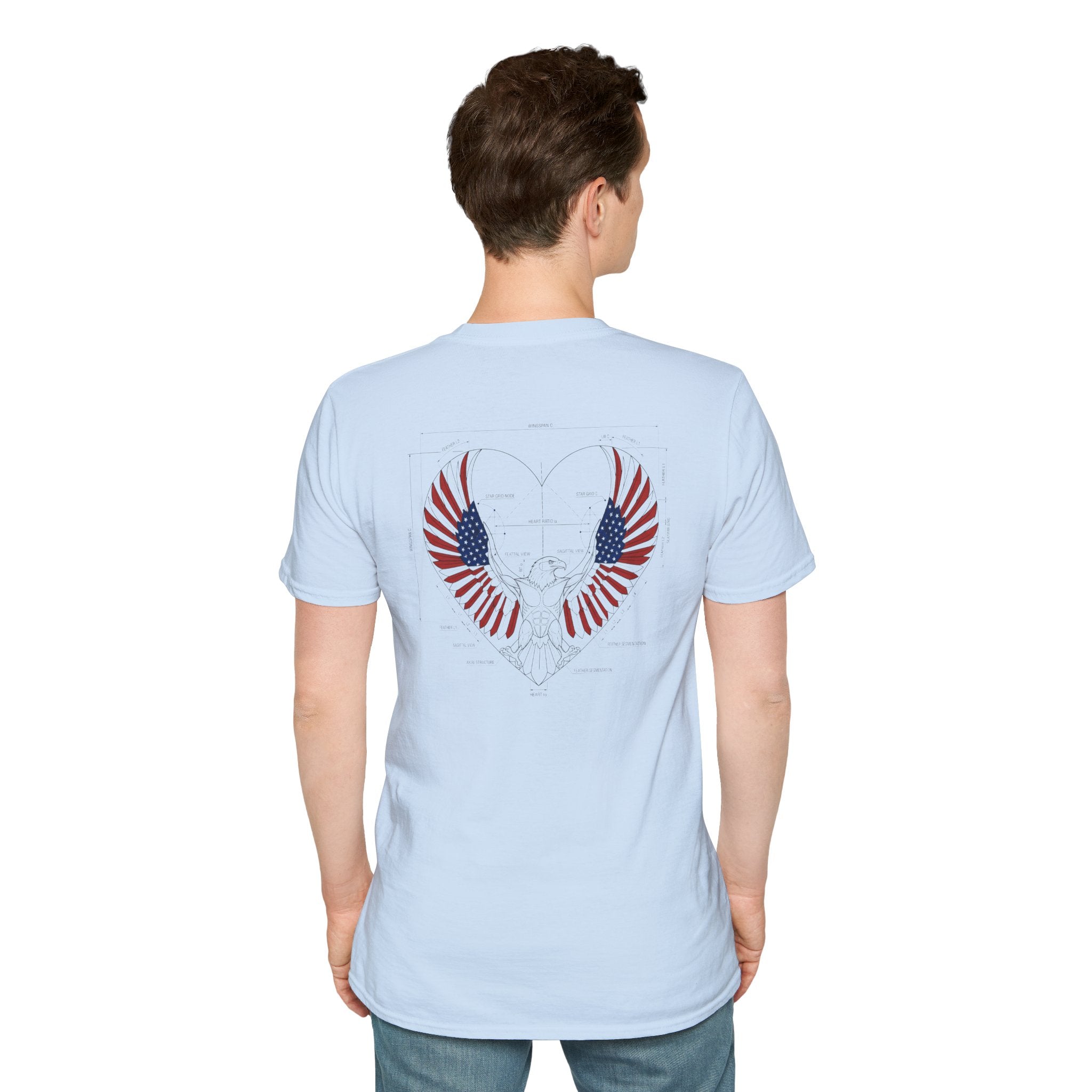 American Eagle blueprint style Tee
