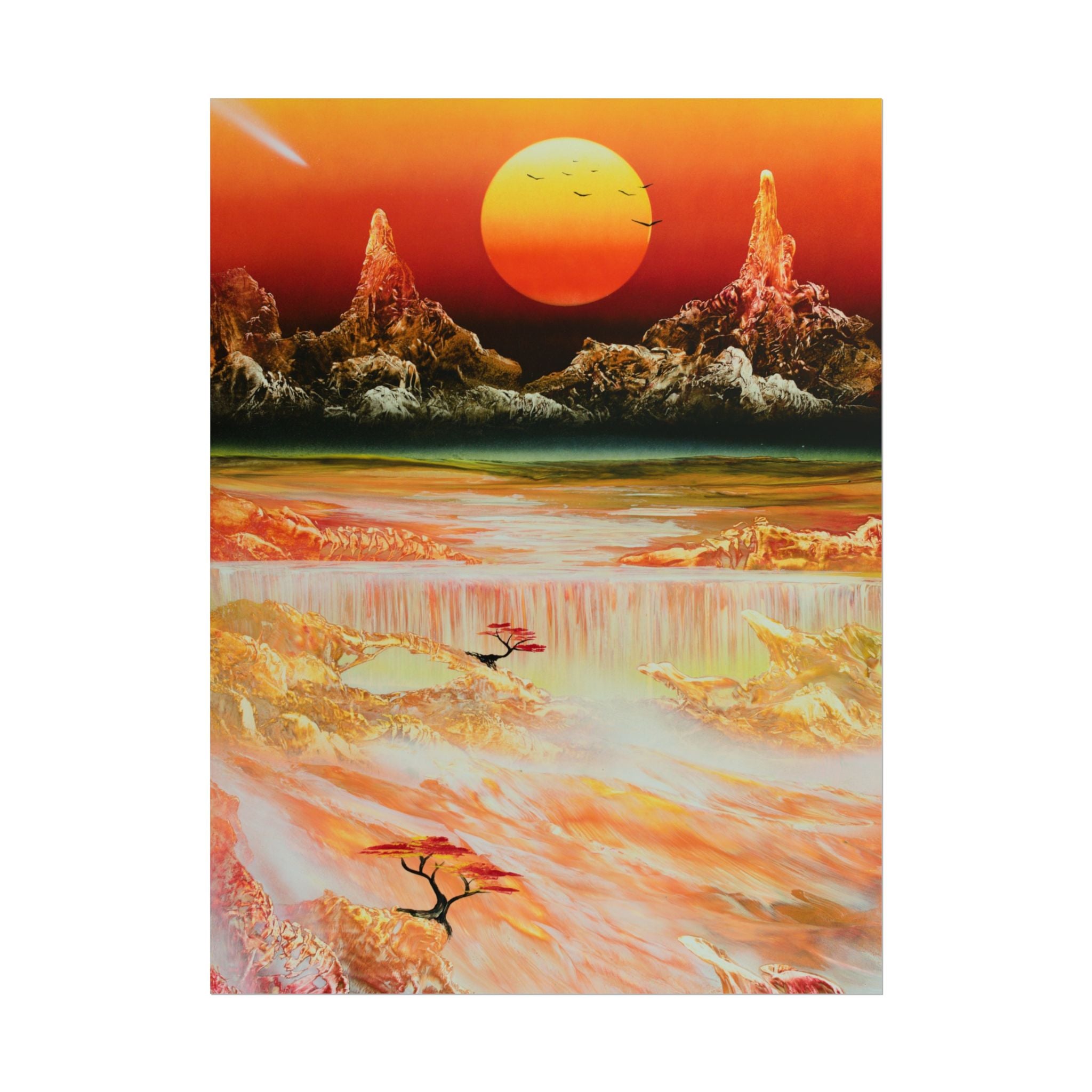 Spray Paint Art Sunset