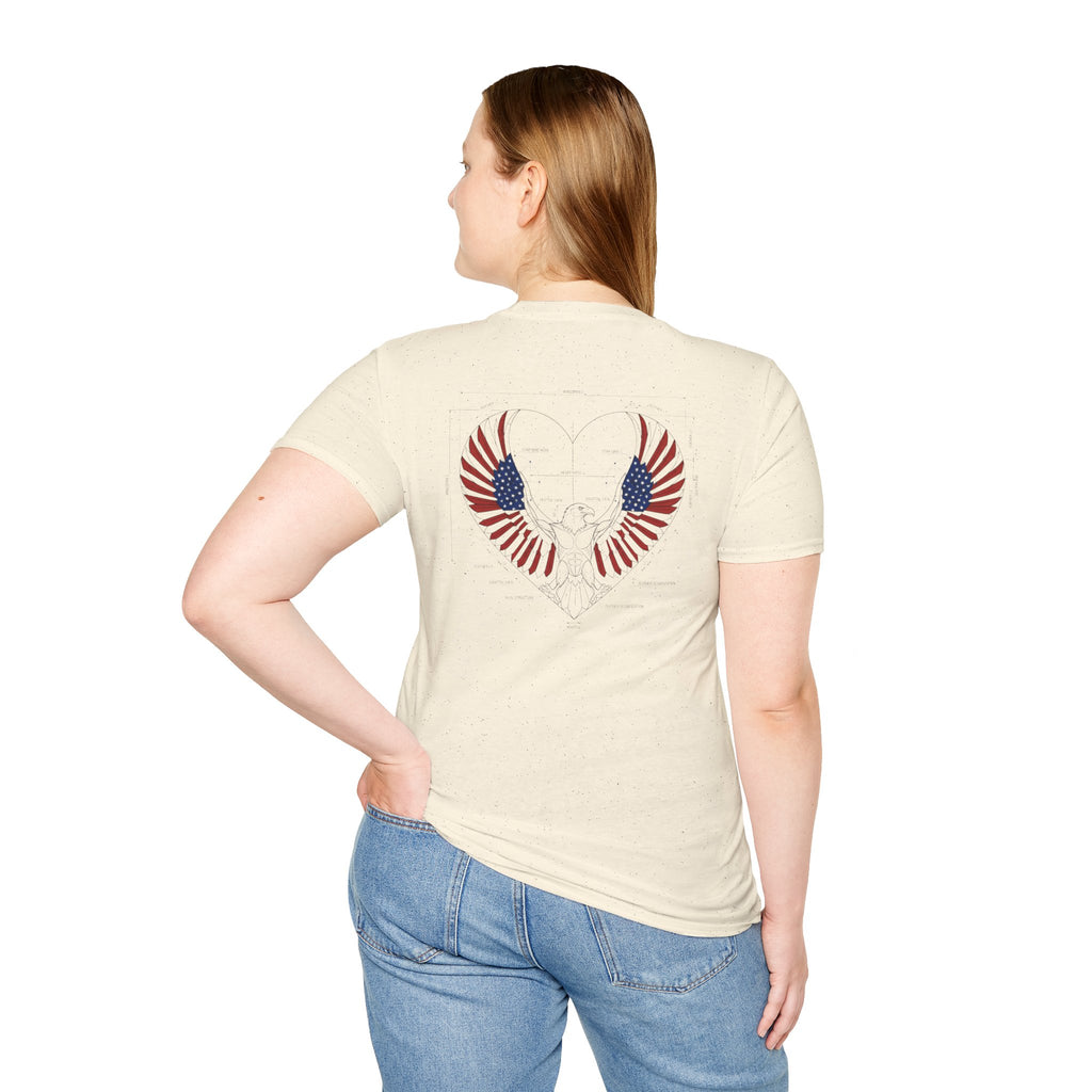 American Eagle blueprint style Tee