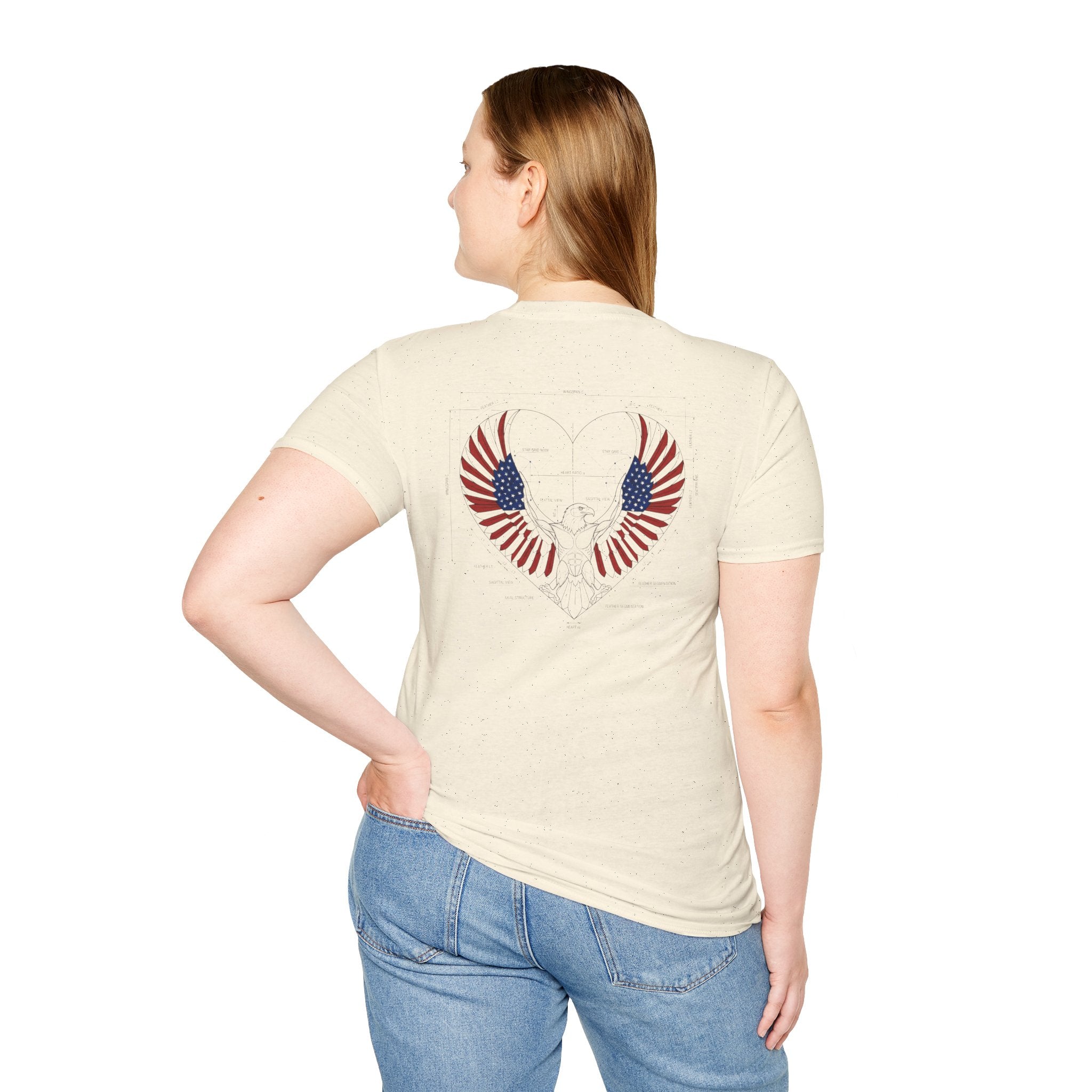American Eagle blueprint style Tee