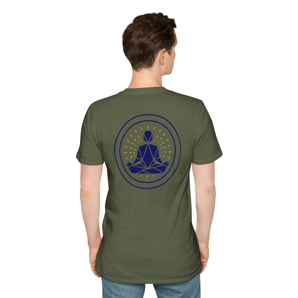 Blue Meditating Yogi Back Only Design